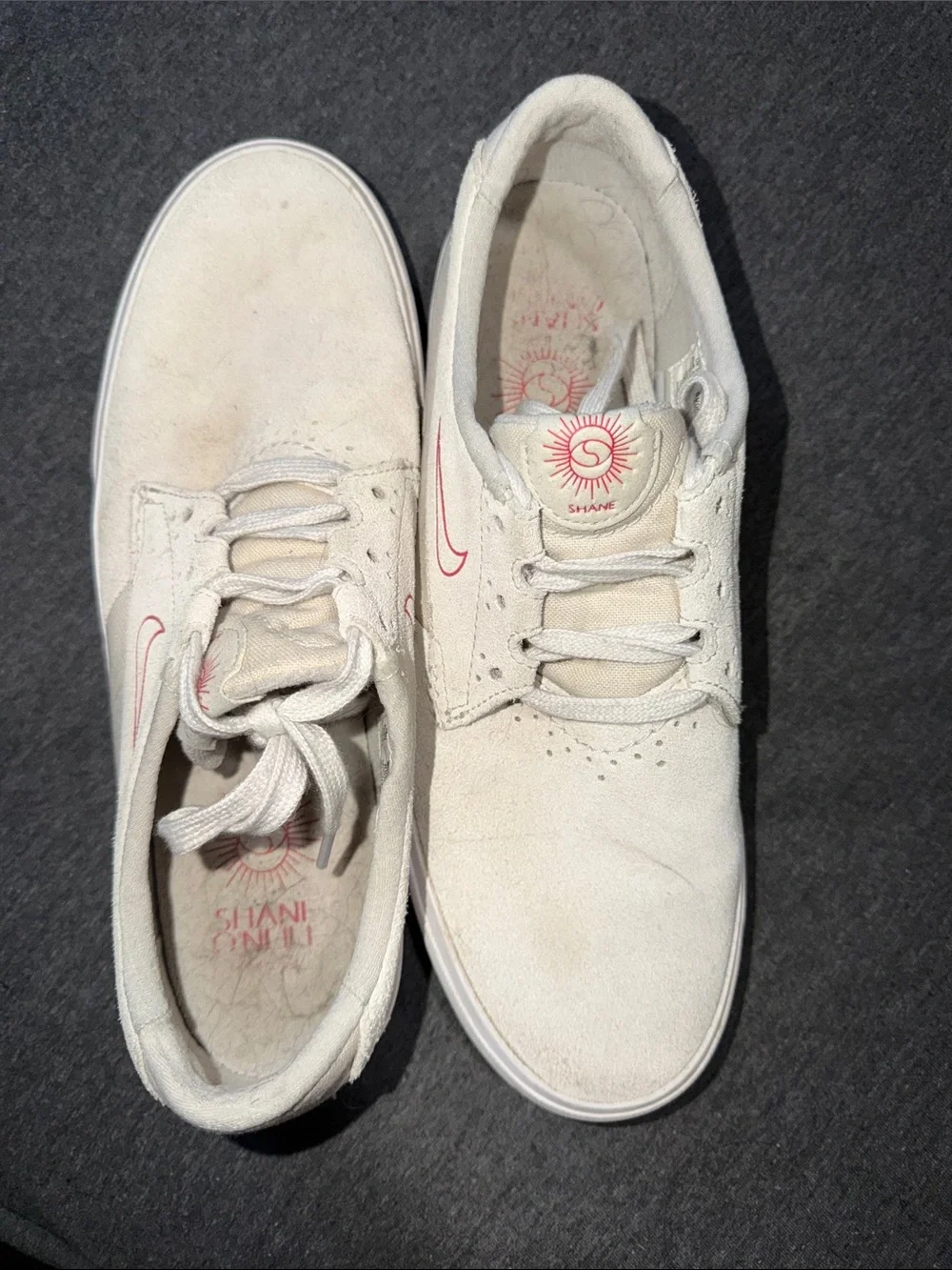 Shane Signature White Suede Skate Shoes Shane O’Neill - Picture 3 of 7